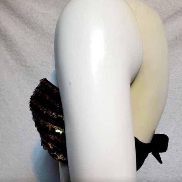 VS Black Gold Sequins Bikini Top (only) - Picture 4 of 7